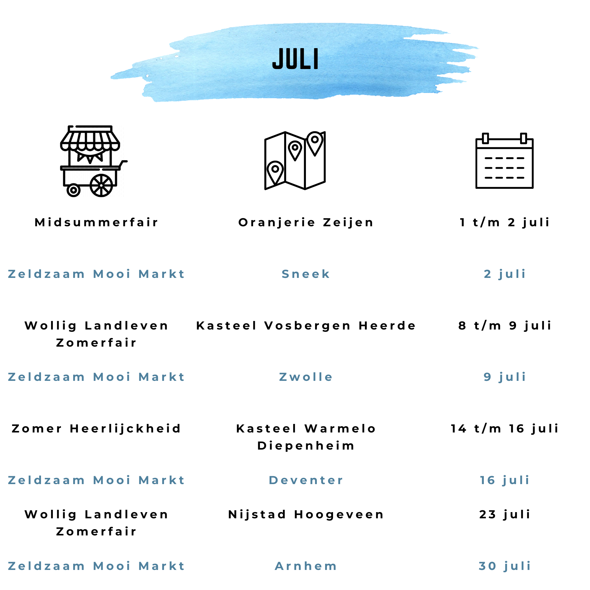 Pc Fairs juli 2023 Midsummerdair Zeijen Zeldzaam mooi mark Sneek Zwolle Deventer Arnhem Wollig landleven zomerfair Heerde Hoogeveen Zomer heerlijckheid Diepenheim